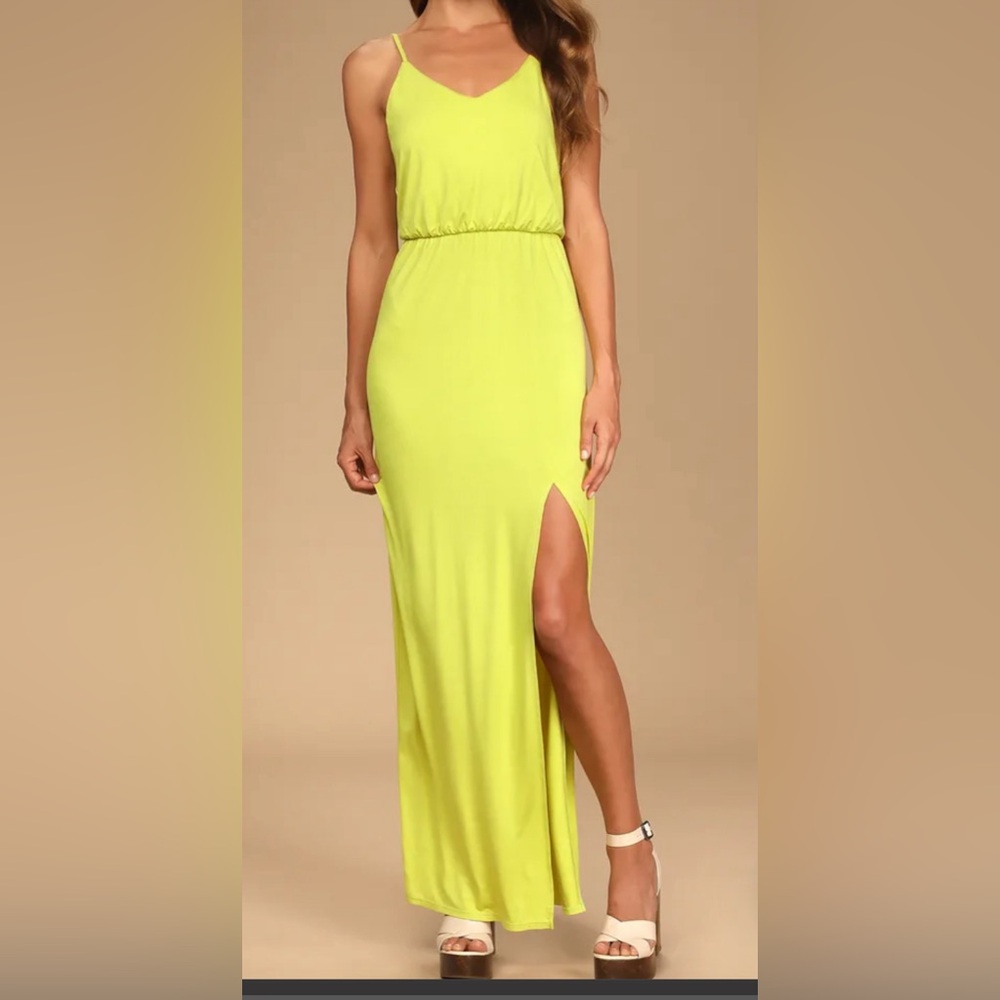 Lime Green Maxi Dress